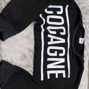 Crop crew neck